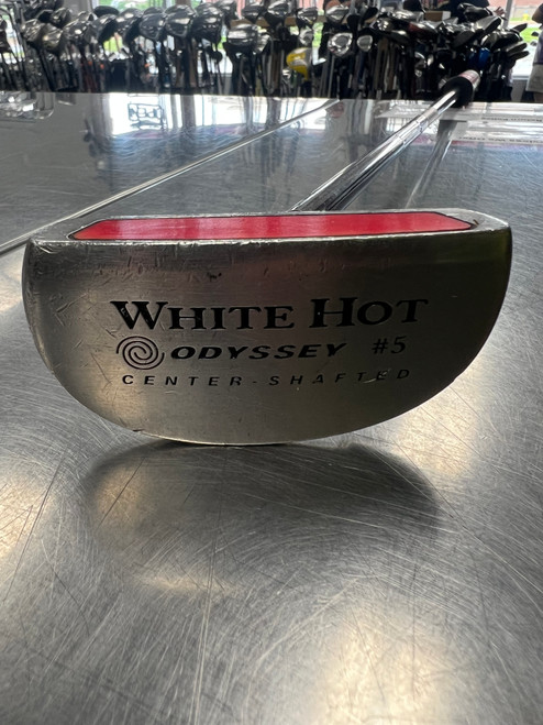 Vist Large View of Product Image Which is Used Odyssey WHITE HOT 5 CENTER SHAFTED Mens Putter RH