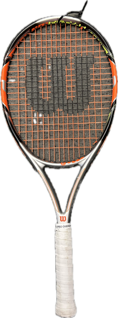 Vist Large View of Product Image Which is Used Wilson HYPERION POWER 1 Adult Tennis Racquet Grey 4 1/2"