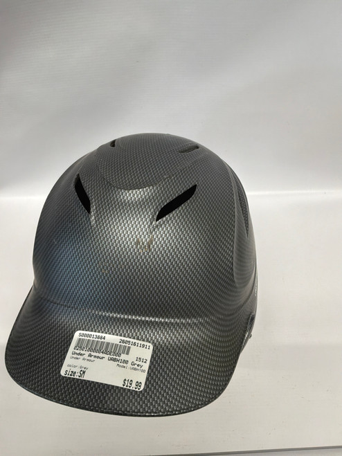 Vist Large View of Product Image Which is Used Under Armour UABH100 Batting Helmet No Mask Grey SM