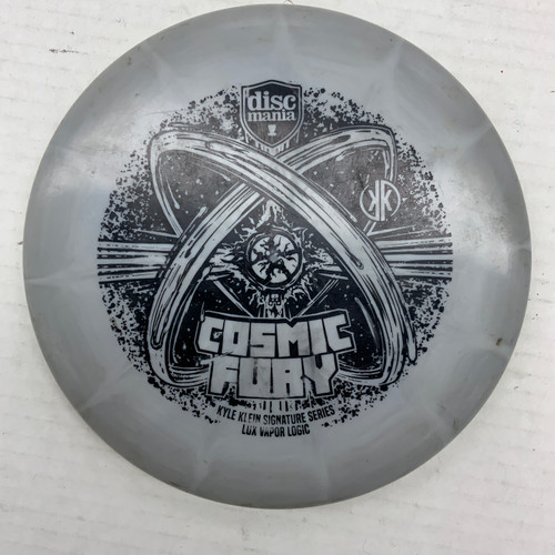 Vist Large View of Product Image Which is Used Discmania EXO LOGIC COSMIC FURY Disc Golf Putter Grey 176g