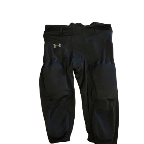 Vist Large View of Product Image Which is Used Under Armour Gameday Integrated Football Pants Black LG