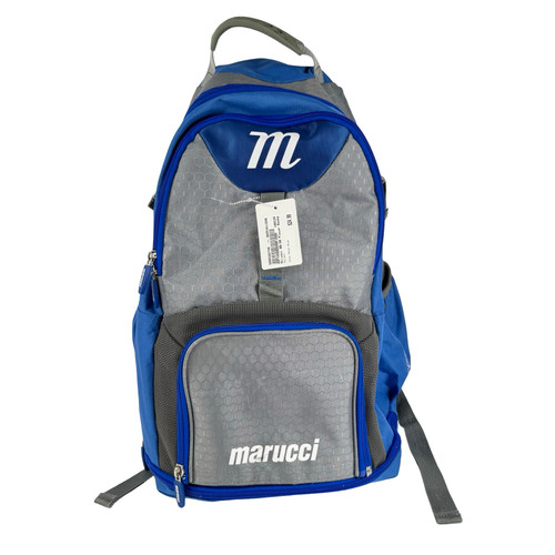 Vist Large View of Product Image Which is Used Marucci BB/SB Player Backpack Royal Blue/Grey