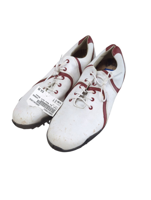 Vist Large View of Product Image Which is Used Foot Joy Mens Golf Shoes White Senior 7
