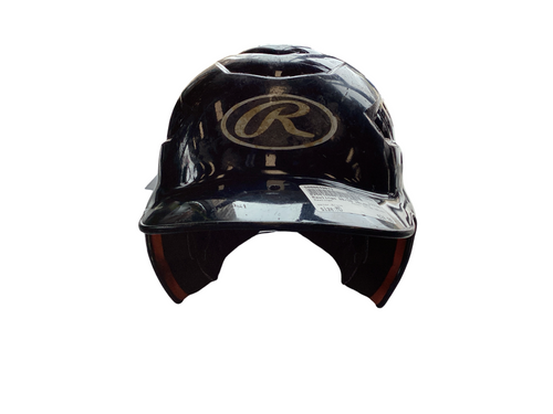 Vist Large View of Product Image Which is Rawlings Baseball/Softball HELMET Batting Helmet No Mask Black MD