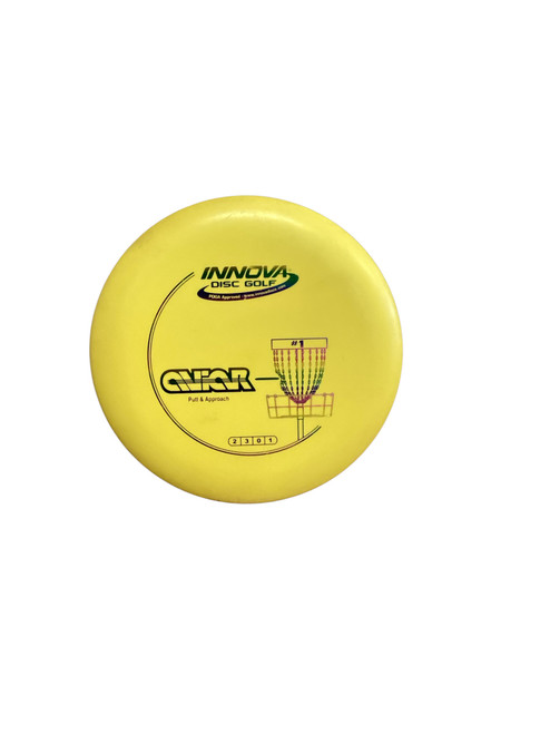 Vist Large View of Product Image Which is Used Innova AVIAR Disc Golf Putter Yellow