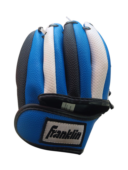 Vist Large View of Product Image Which is Used Franklin AIR TECH BB/SB Glove T-ball Royal Blue 8"