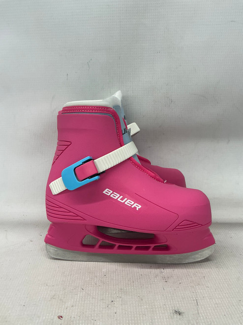 Vist Large View of Product Image Which is Used Bauer 10/11 SKATES Girls Softboot Skate Pink Adjustable