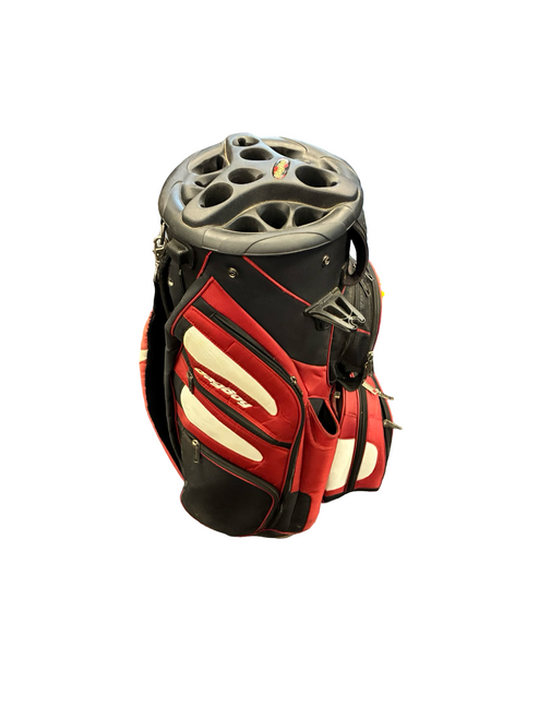 Vist Large View of Product Image Which is Used Bag Boy 14 WAY REVOLVER Mens Cart Bag Red