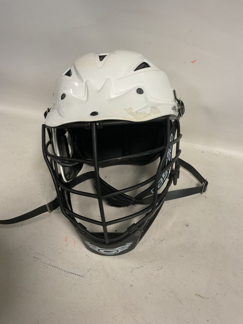 Vist Large View of Product Image Which is Used Cascade CPVR Lacrosse Helmet White M/L