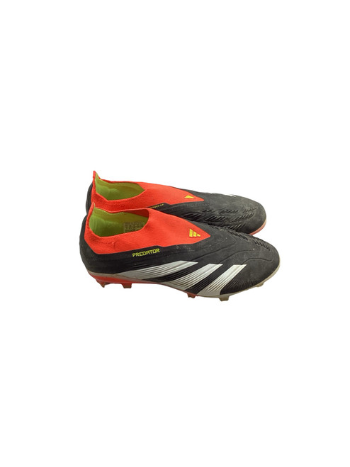Vist Large View of Product Image Which is Used Adidas PREDATOR SOCCER CLEAT ORG/BLK/YEL/WHT Soccer Cleats Black Junior 03