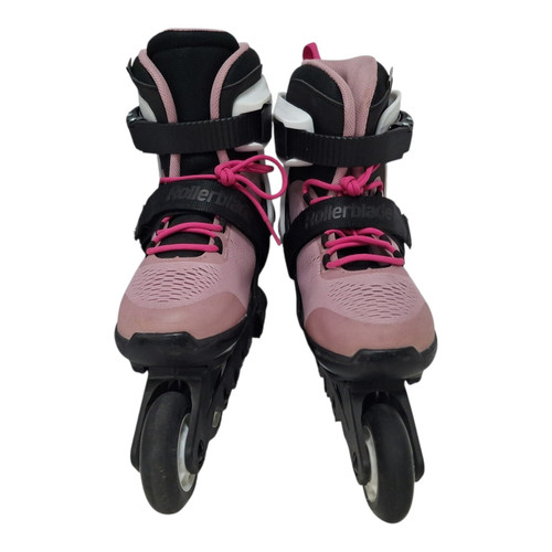 Vist Large View of Product Image Which is Used Rollerblade MICROBLADE 5-8 Junior Rec Fitness Skates Pink Adjustable