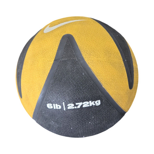 Vist Large View of Product Image Which is Used Nike MEDICINE BALL 6LB Medicine Ball Yellow 6 lb
