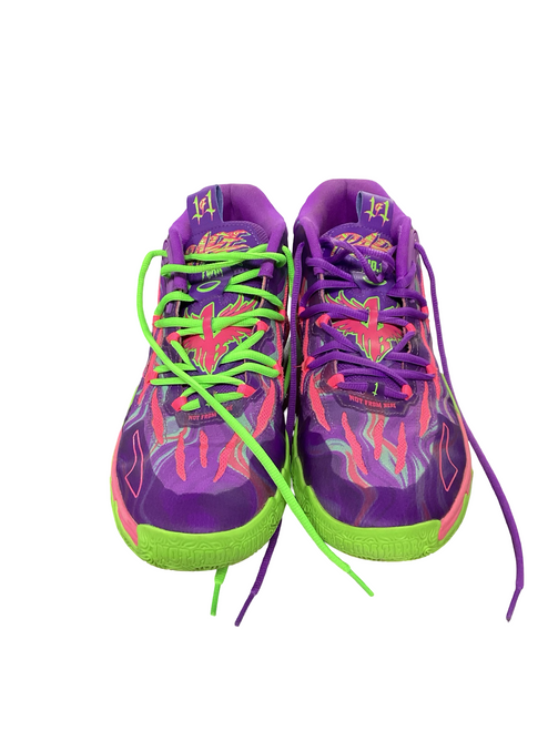 Vist Large View of Product Image Which is Used Puma Basketball Shoes M Purple Senior 10.5