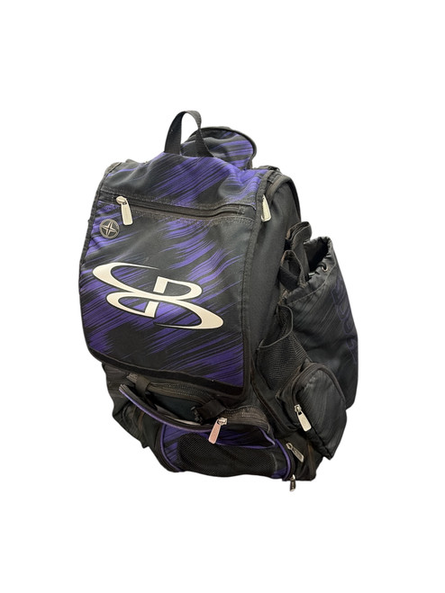 Vist Large View of Product Image Which is Used BoomBah BASEBALL BAT BAG WHEELED BB/SB Player Wheeled Bag Purple