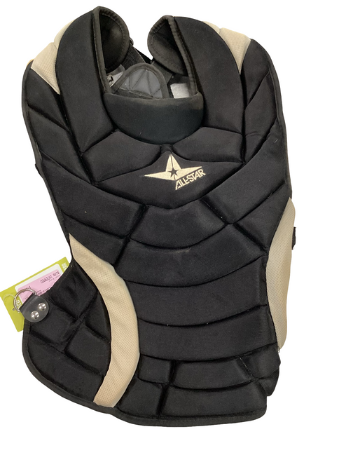 Vist Large View of Product Image Which is Used All-Star CPW14.5PS Catchers Chest Protector Black Intermed