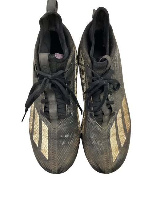 Vist Large View of Product Image Which is Used Adidas Adult FB Cleats Black Senior 10.5