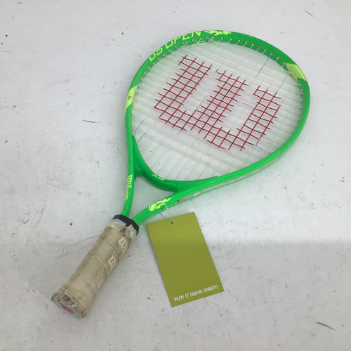 Vist Large View of Product Image Which is Used Wilson US OPEN 19 IN JR RACQUET Junior Tennis Racquet Green 19"