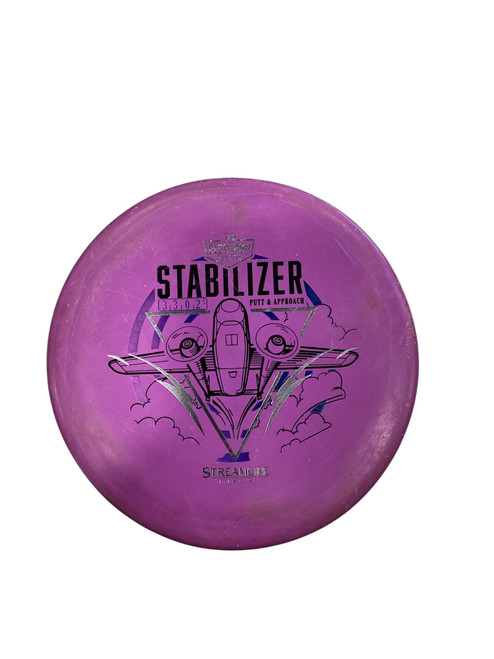 Vist Large View of Product Image Which is Used Streamline ELECTRON FIRM STABILIZER Disc Golf Putter Purple 170g