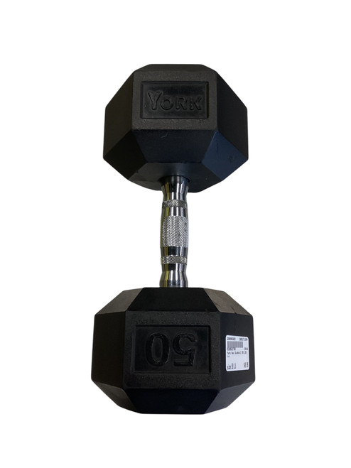 Vist Large View of Product Image Which is Used York Hex Dumbbell (Each) 50 lb
