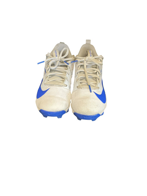 Vist Large View of Product Image Which is Used Nike FAST BB/SB Cleats White And Royal Blue Junior 05.5
