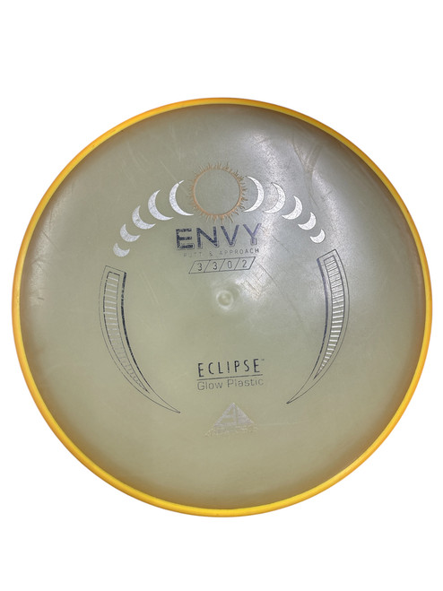 Vist Large View of Product Image Which is Used Axiom ENVY Disc Golf Putter Yellow