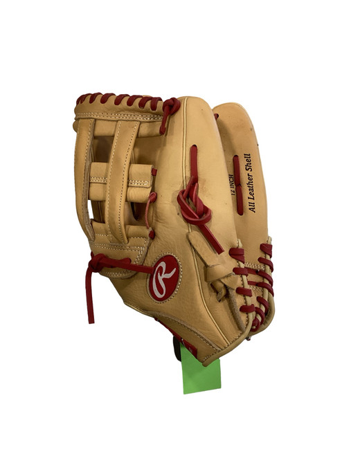 Vist Large View of Product Image Which is Used Rawlings SELECT PRO LITE BRYCE HARPER BB/SB Glove RH Throw Tan 12"