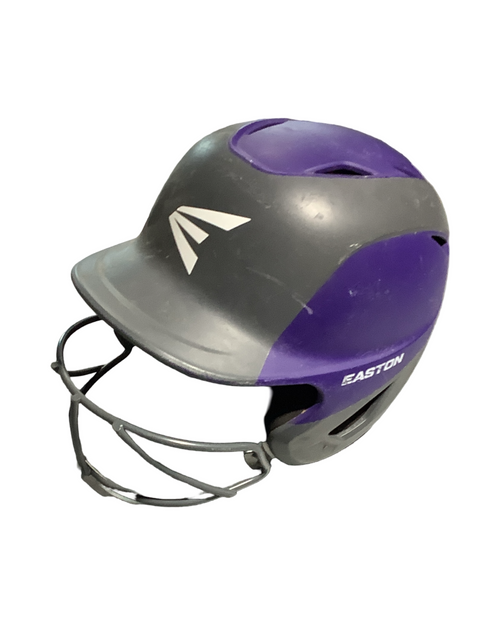 Vist Large View of Product Image Which is Used Easton HELMET Batting Helmet w/Mask Purple SM