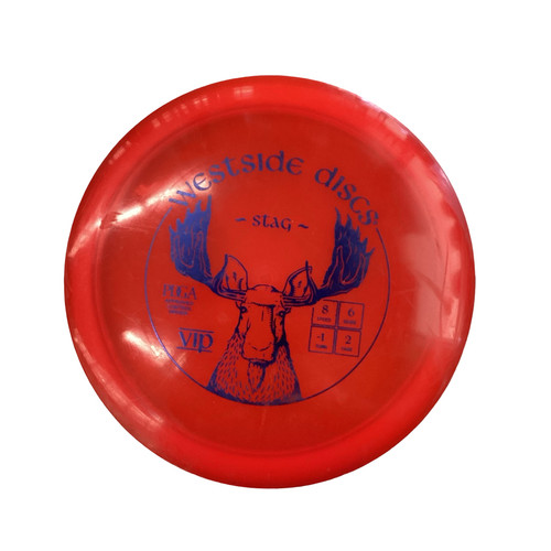 Vist Large View of Product Image Which is Used Westside STAG Disc Golf Driver Red