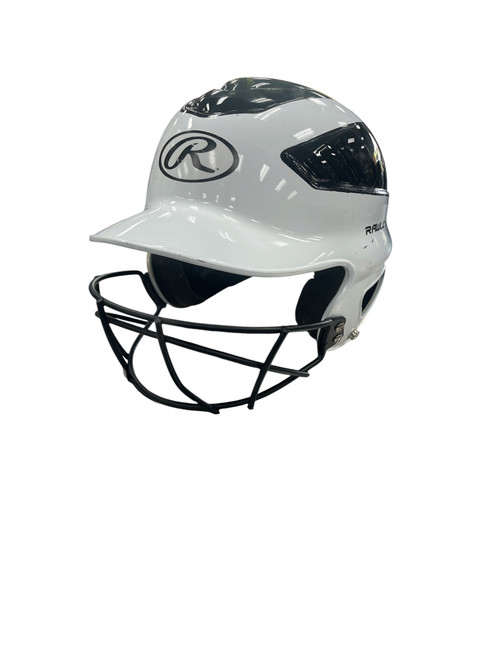 Vist Large View of Product Image Which is Used Rawlings HELMET WITH MASK Batting Helmet w/Mask Black MD