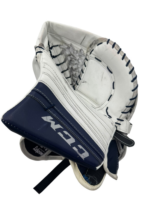 Vist Large View of Product Image Which is Used CCM PREMIER PRO Senior Goalie Catcher Royal Blue