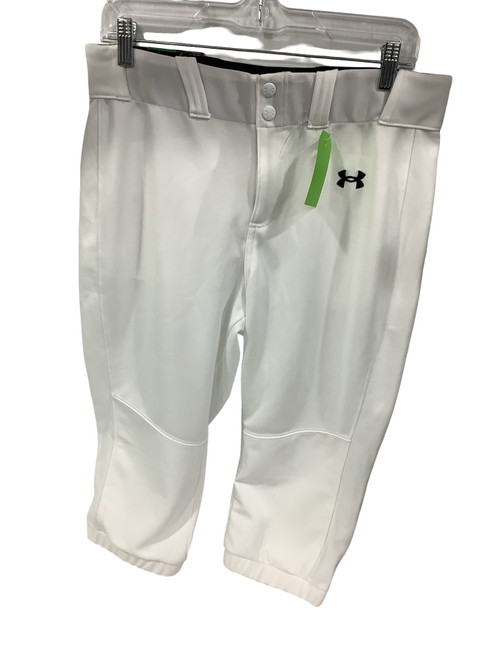 Vist Large View of Product Image Which is Used Under Armour LG WHITE SOFTBALL BB/SB Pant Womens White LG