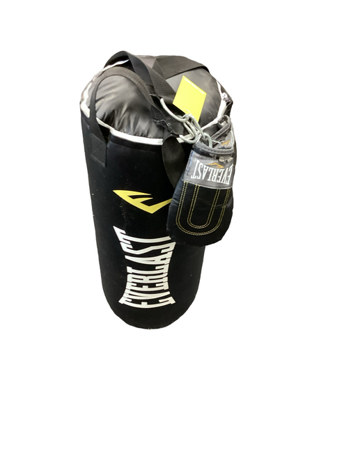 Vist Large View of Product Image Which is Used Everlast 40LB HEAVY BAG Boxing Heavy Bag Black 40 lb