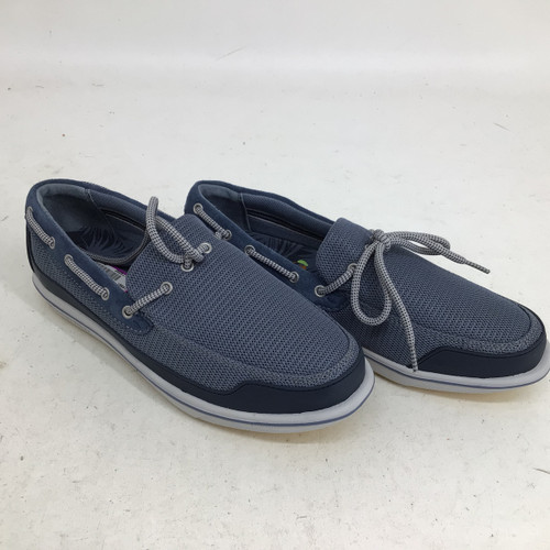 Vist Large View of Product Image Which is Used MARGARITAVILLE TAP IN MENS 9 SPIKELESS Mens Golf Shoes Navy Blue Senior 9