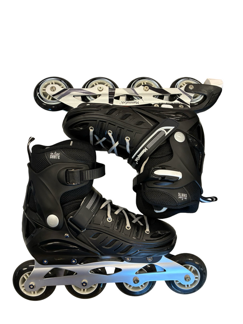 Vist Large View of Product Image Which is Used MAMMYGOL Senior Rec Fitness Skates Black Adjustable