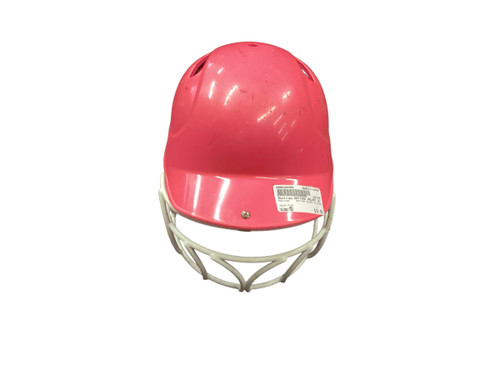 Vist Large View of Product Image Which is Used Rawlings BATTING HELMET W/ MASK Batting Helmet w/Mask Pink MD