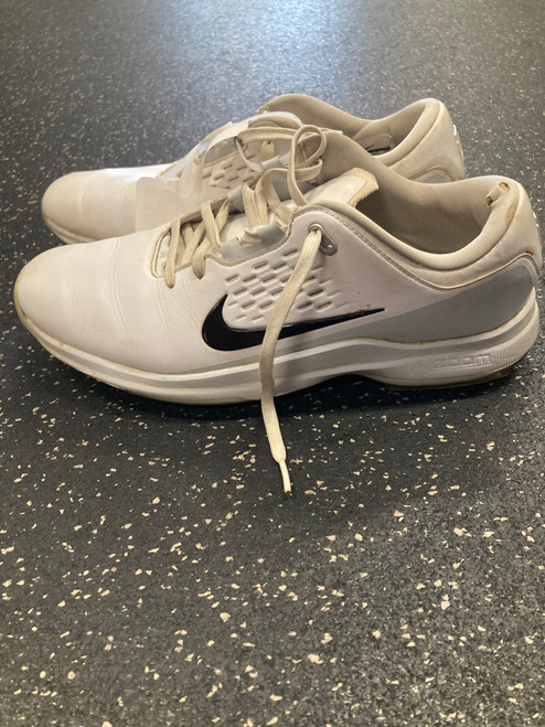 Vist Large View of Product Image Which is Used Nike TW Mens Golf Shoes White Senior 9