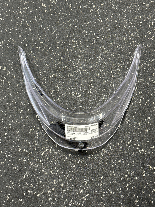 Vist Large View of Product Image Which is Used Cascade TP-S THROAT GUARD Lacrosse Facial Protect Clear Senior