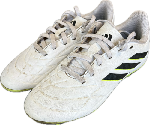 Vist Large View of Product Image Which is Used Adidas Soccer Cleats White Junior 02.5