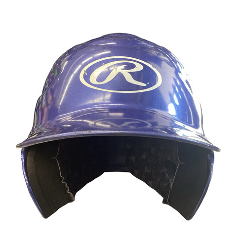 Vist Large View of Product Image Which is Used Rawlings 6 1/2-7 1/2 Batting Helmet No Mask Royal Blue SM