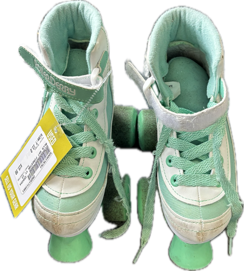 Vist Large View of Product Image Which is Used FIRESTAR Child Roller Quad Skates Green Youth 13.0