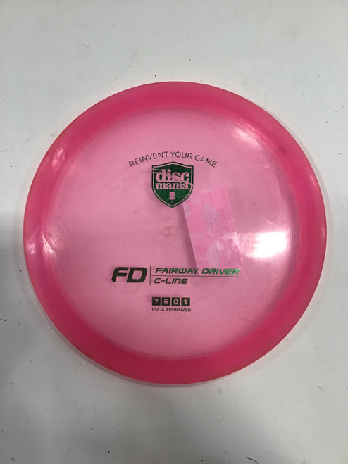 Vist Large View of Product Image Which is Used Discmania C LINE FD Disc Golf Driver Pink 173g