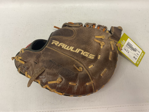 Vist Large View of Product Image Which is Used Rawlings REVO BB/SB First Base LH Throw Brown 12"