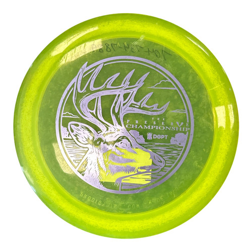 Vist Large View of Product Image Which is Used Prodigy AIR X3 Disc Golf Driver Neon Green 166g