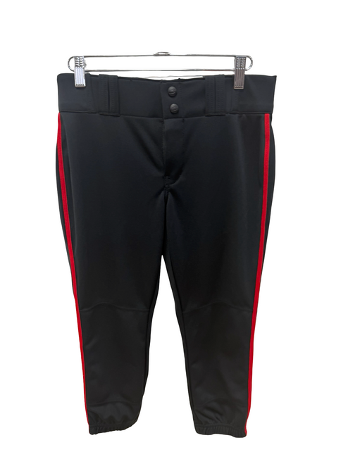 Vist Large View of Product Image Which is New Champro BP11 Womens Piped Softball Pants Black / Red SM