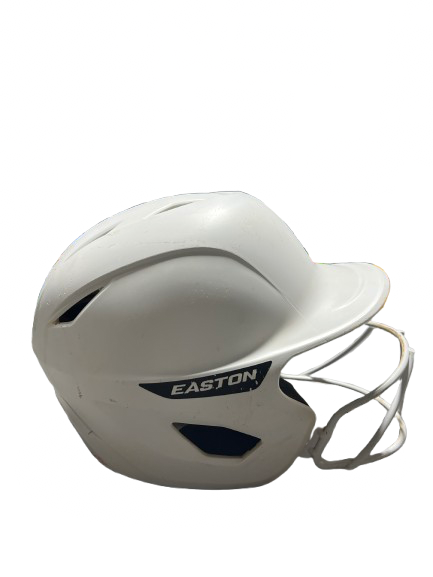 Vist Large View of Product Image Which is Used Easton EASTON GHOST MATTE TBALL SOFTBALL Batting Helmet w/Mask White S/M