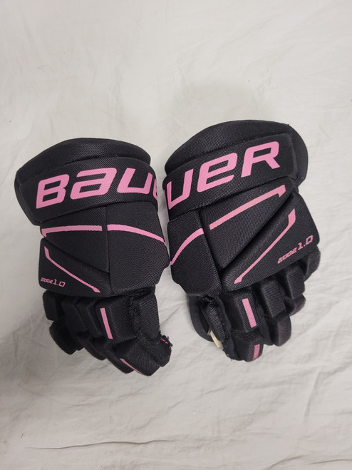 Vist Large View of Product Image Which is Used Bauer X EDGE Youth Gloves Black 9"