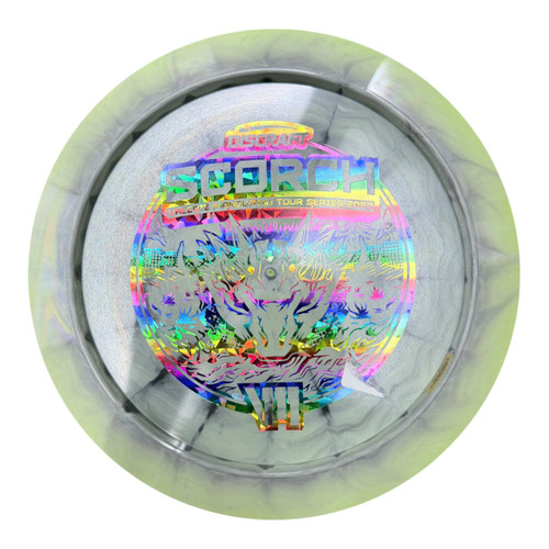 Vist Large View of Product Image Which is Used Discraft 2023 TS SCORCH BOTTOM STAMP Disc Golf Driver Green 172g