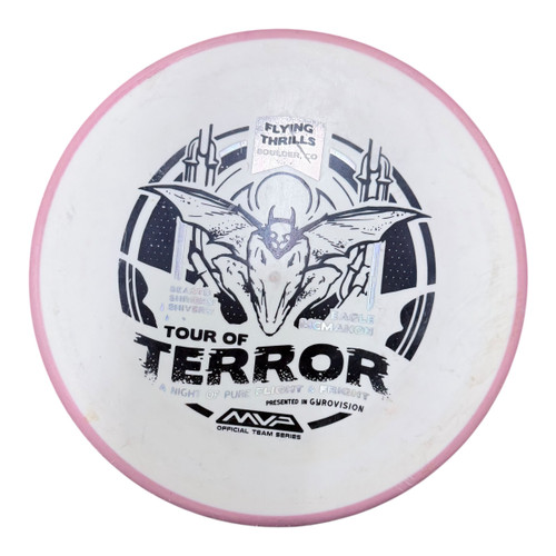 Vist Large View of Product Image Which is Used Axiom 2024 FISSION PYRO HALLOWEEN Disc Golf Mid Range White 177g