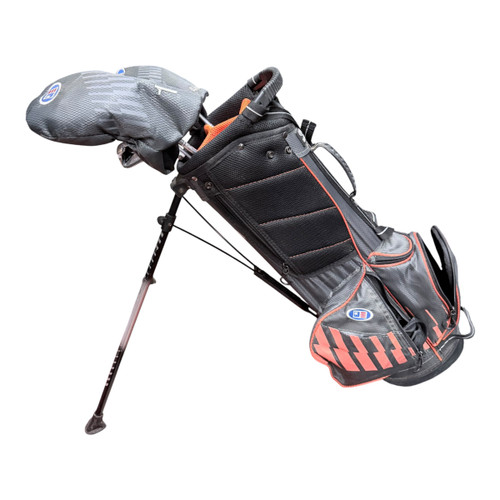 Vist Large View of Product Image Which is Used US Kids DV3 UL51-S WT-20S Jr Package Set RH Black And Orange 8 Piece