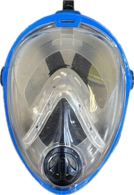 Vist Large View of Product Image Which is Used Underwater Mask Royal Blue Full Face